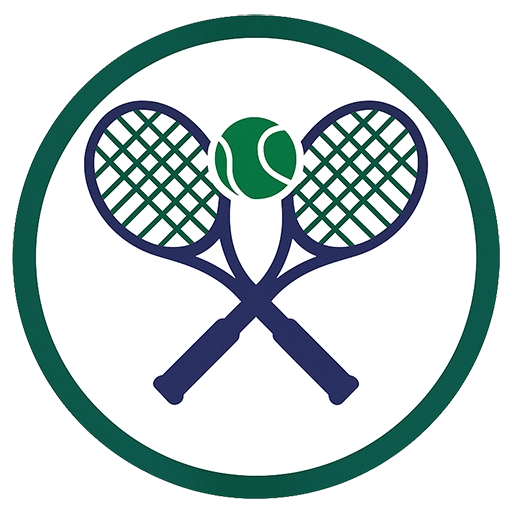 Logo ng isang news website na may mga prediksyon tungkol sa Wimbledon 2025 na torneo sa tennis.